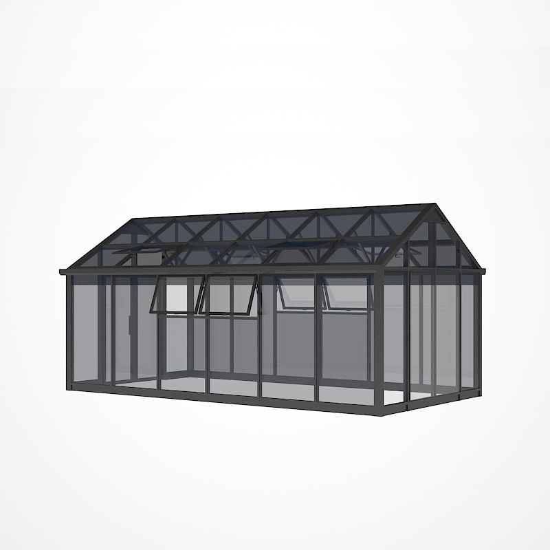 Triangular roof independent sunroom