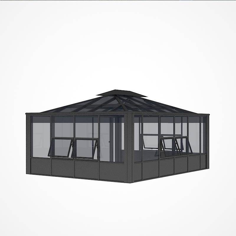 Independent sun room fixed style diamond roof